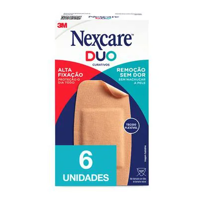 Curativos Micropore Nexcare Duo Joelho e Cotovelo 6 Unidades
